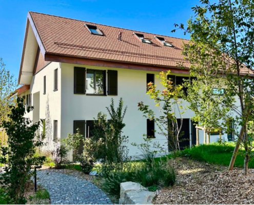 Renovation Immeubles Charmilles Ecublens Vue Jardin