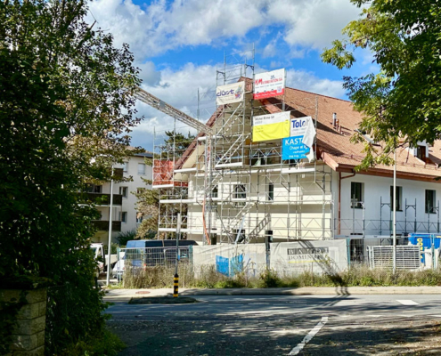 Travaux Immeubles Charmilles Ecublens Echafaudages Route