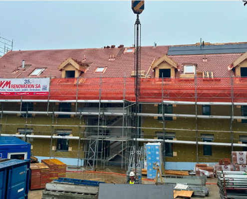 Travaux Toiture Immeubles Charmilles Ecublens Echafaudages