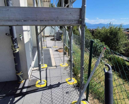 Echafaudage Lateral Villa Blanche Mont Sur Lausanne Vm Renovation Sa